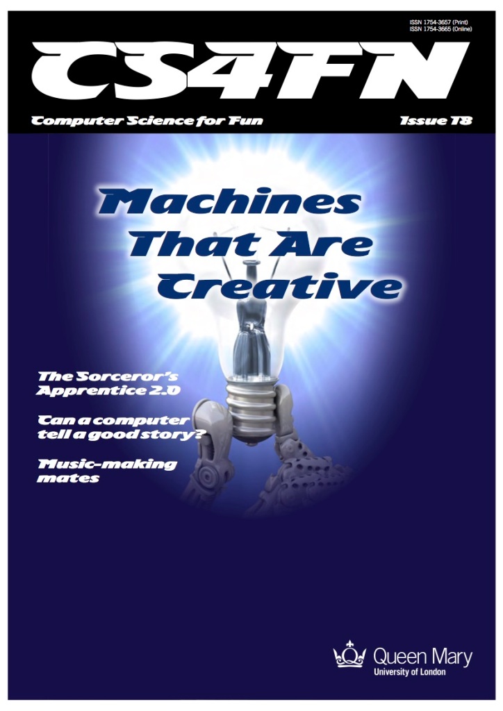 Cover issue 18 Machines that are creative