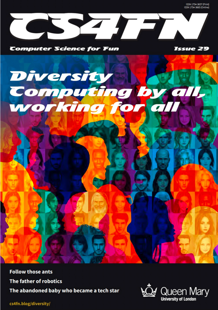 Front cover of CS4FN issue 29 - Diversity in Computing