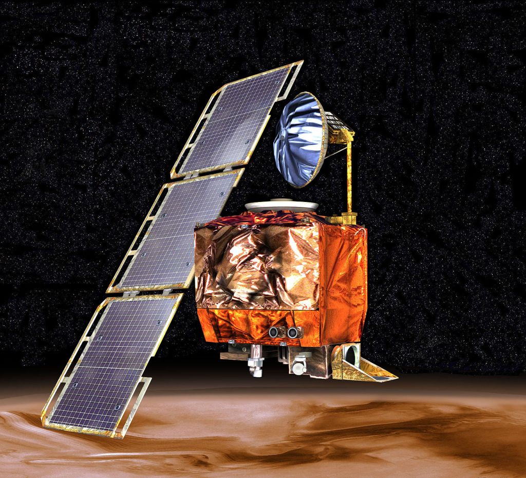 Artist's impression of the Mars Climate orbiter from wikipedia