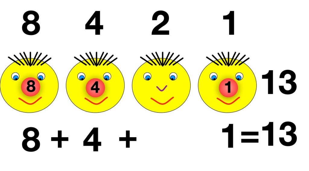 13 in red nose binary with the 8, the 4 and the 1 red nose all worn.